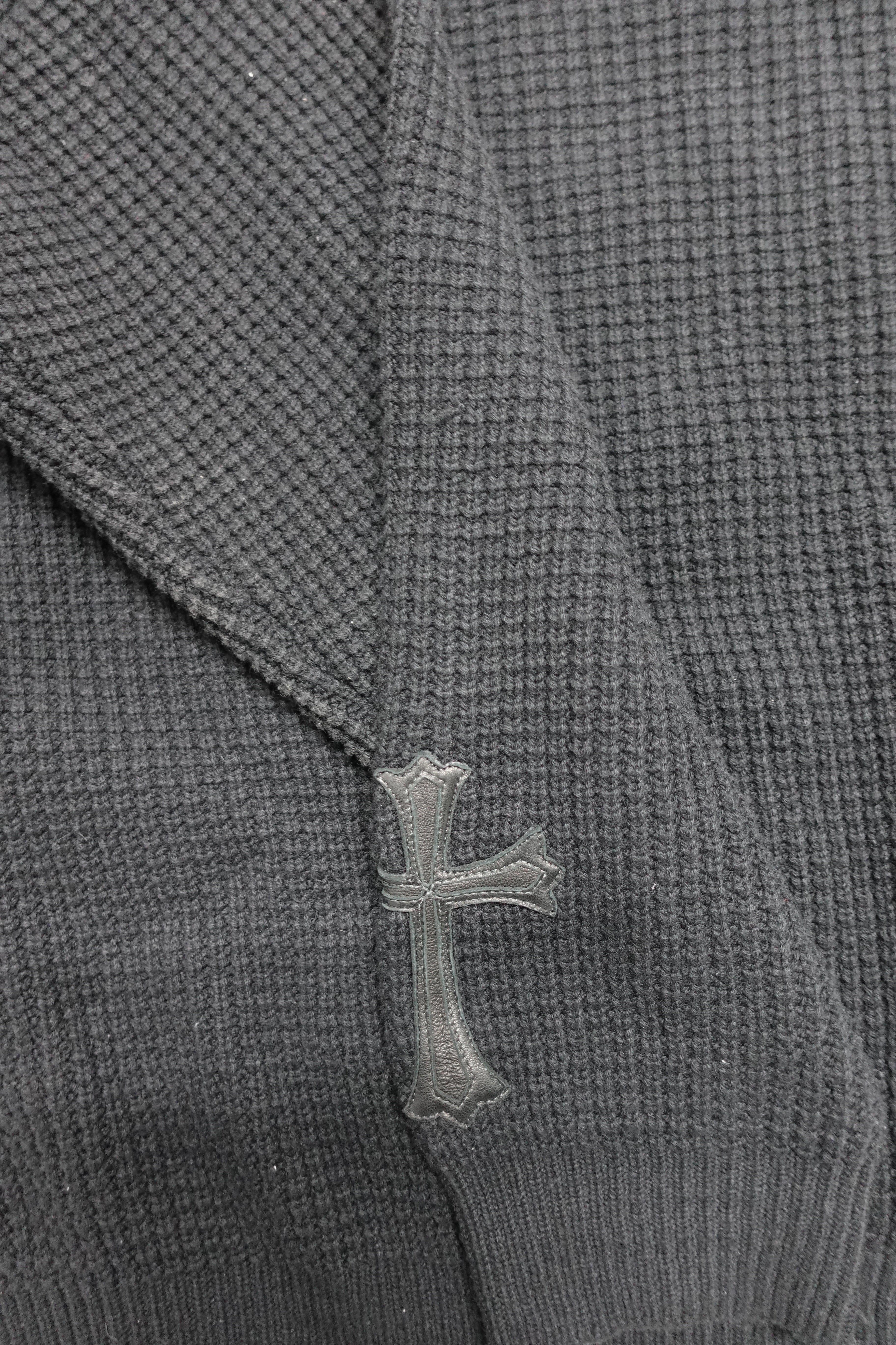 HIT & RUN CASHMERE WAFFLE KNIT JUMPER BLACK