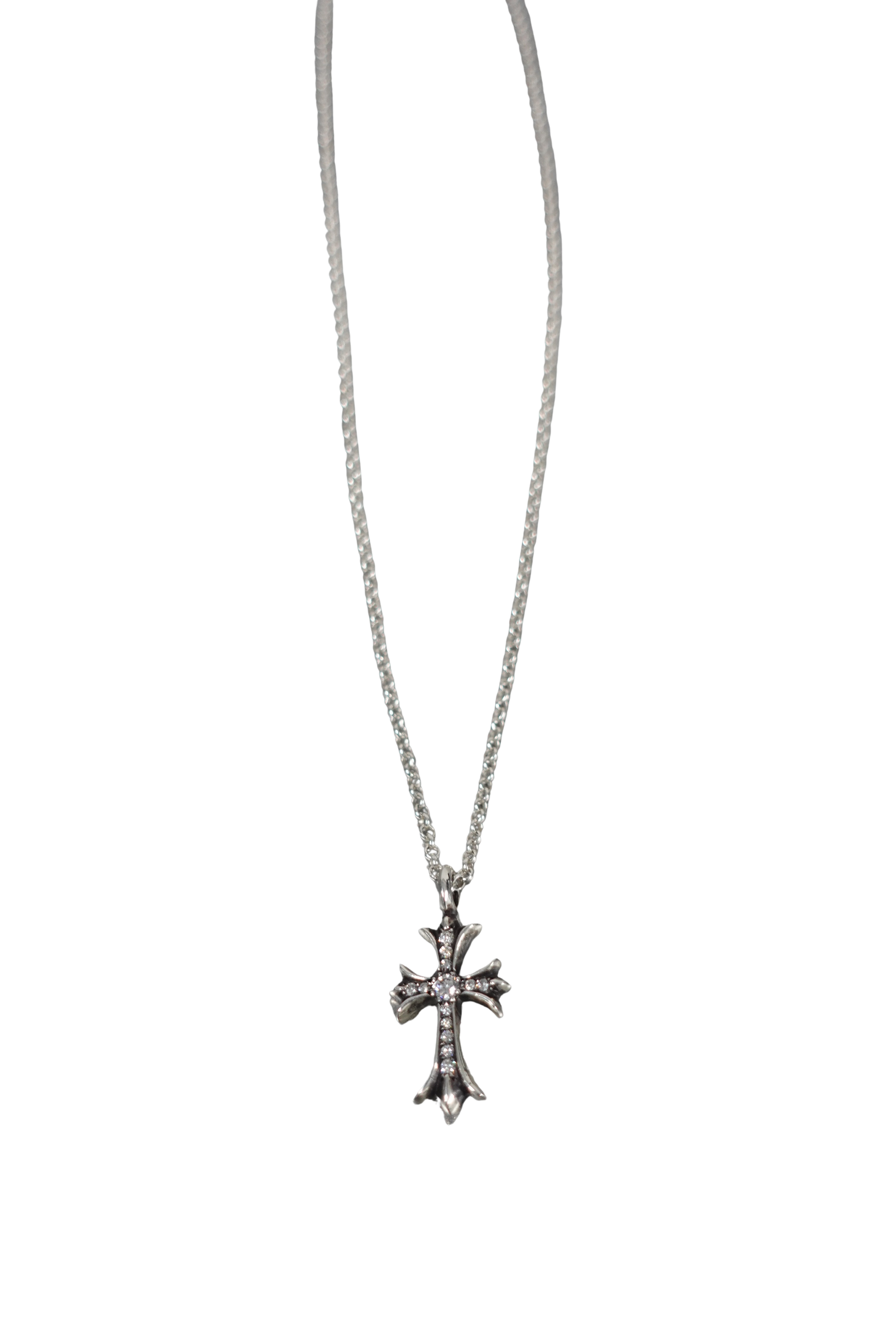 PAVE DIAMOND TINY CROSS PENDANT