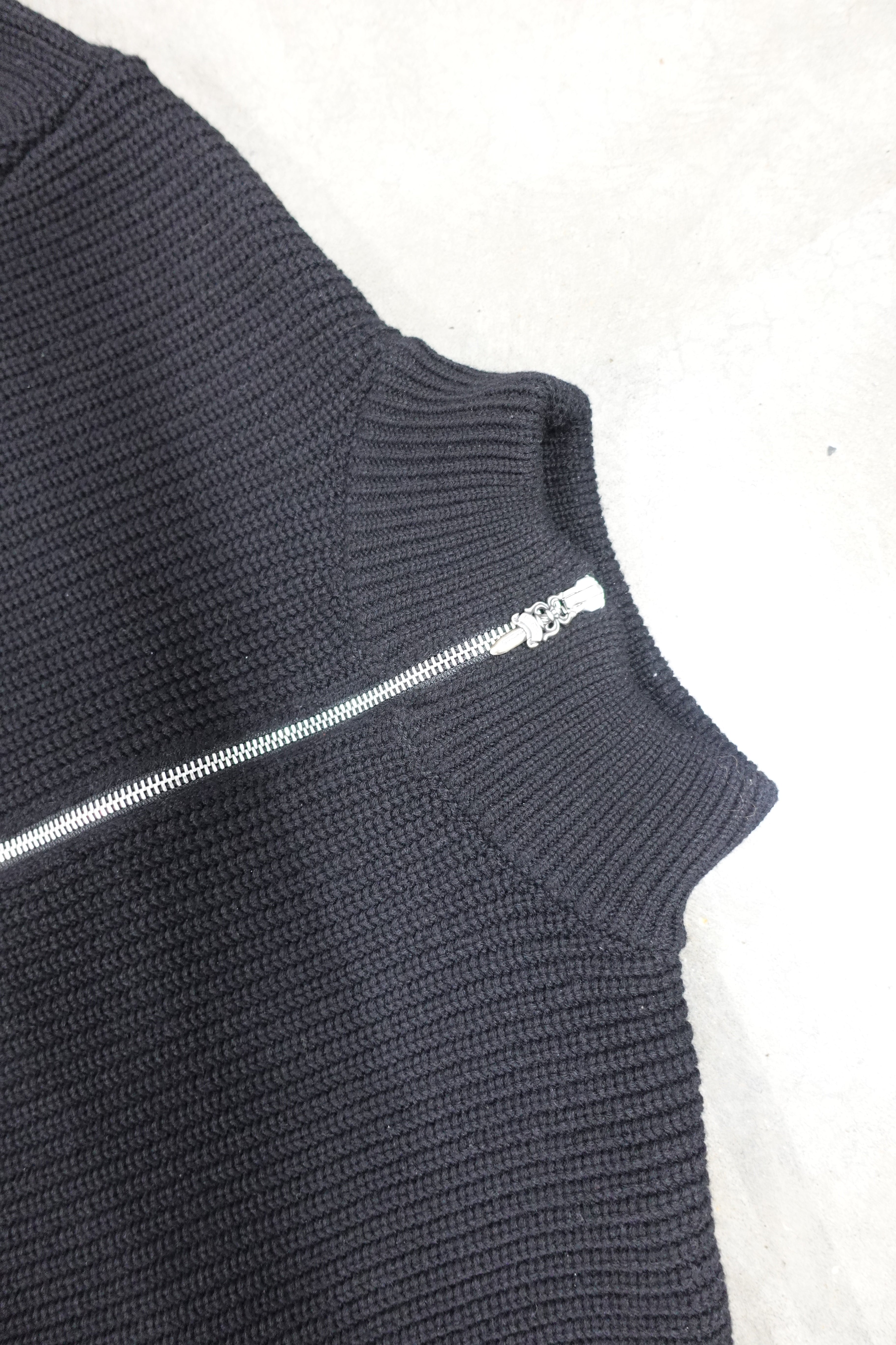 BAIT & TACKLE CASHMERE HALF ZIP JUMPER BLACK