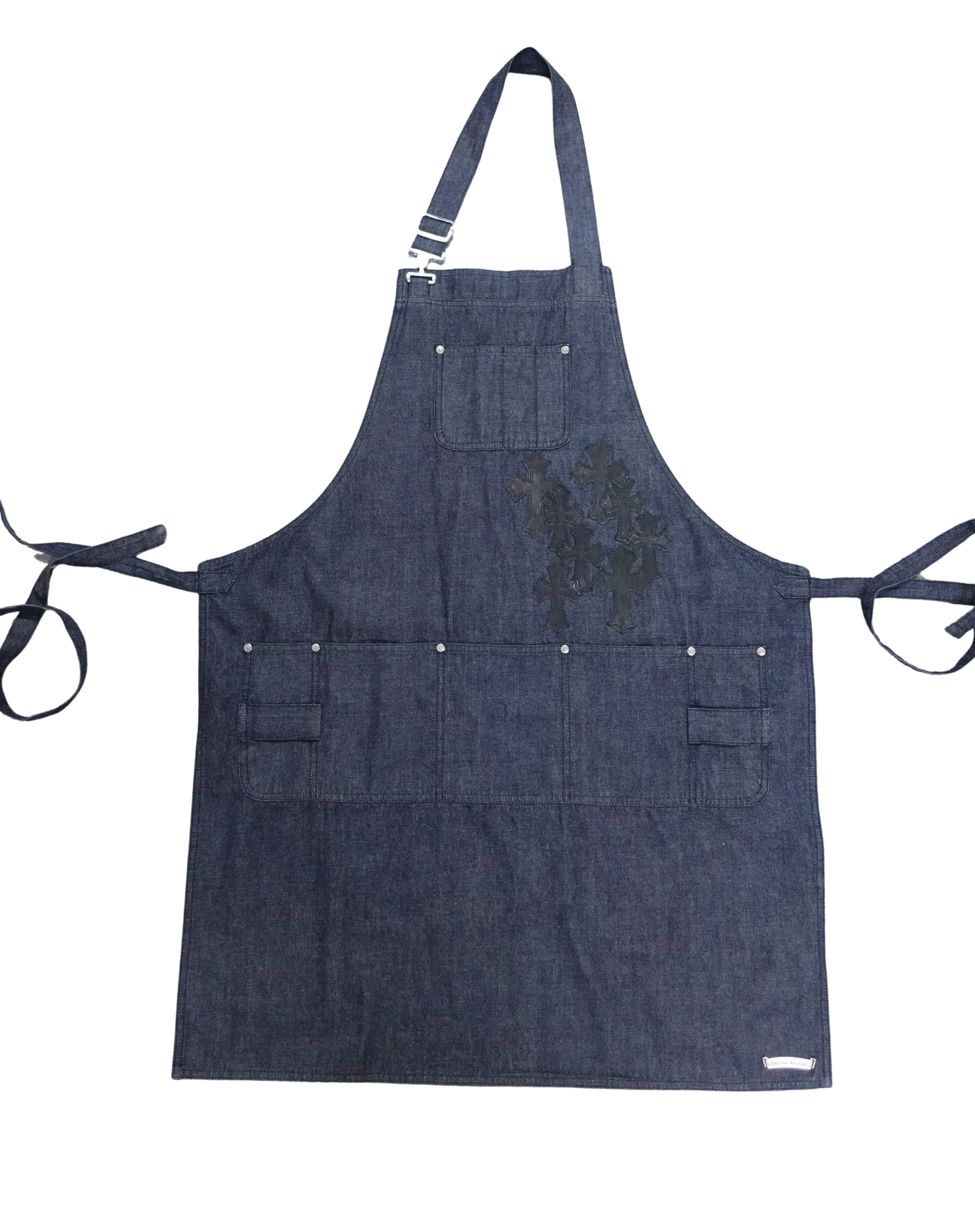 CROSS PATCH APRON BLUE