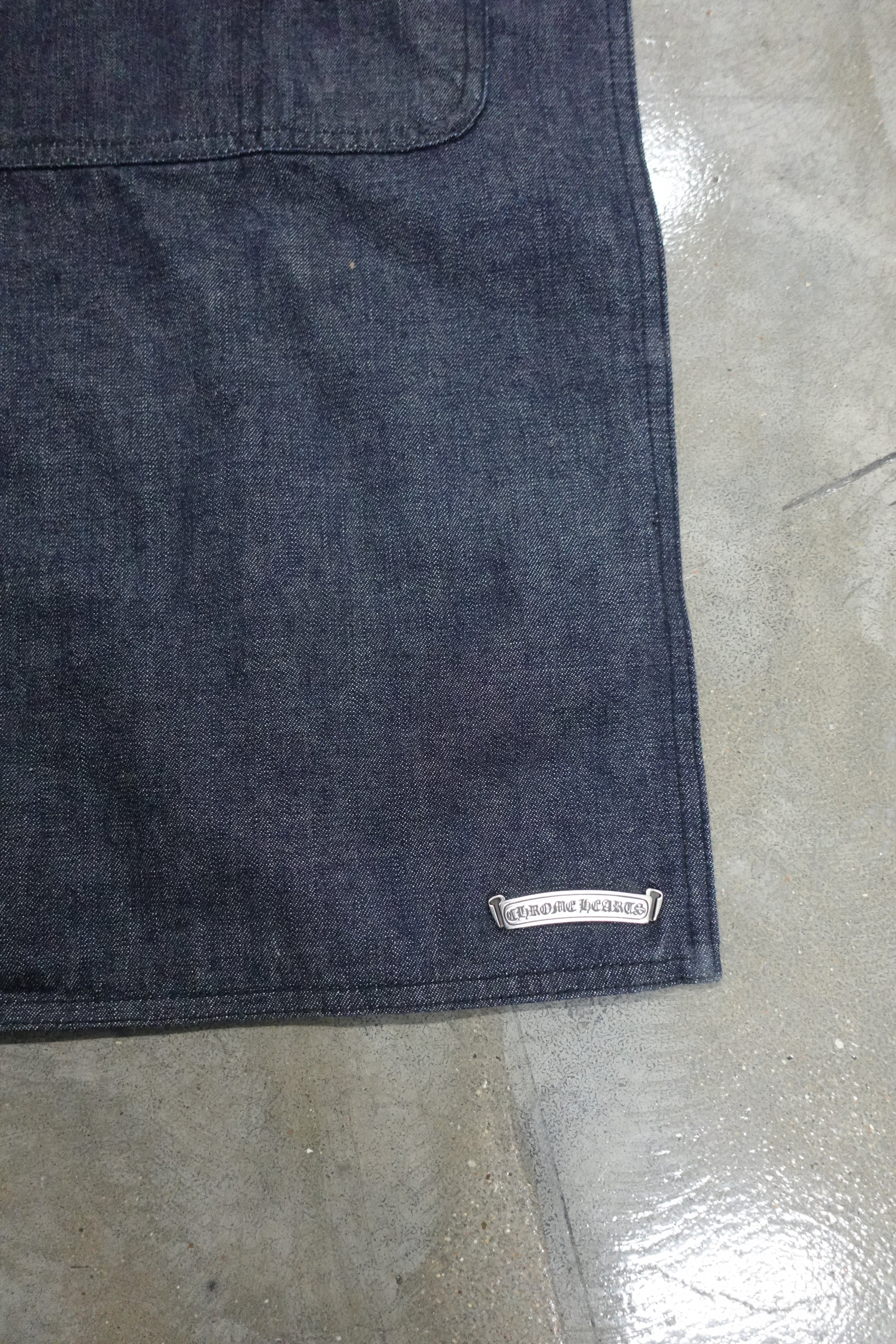 CROSS PATCH APRON BLUE
