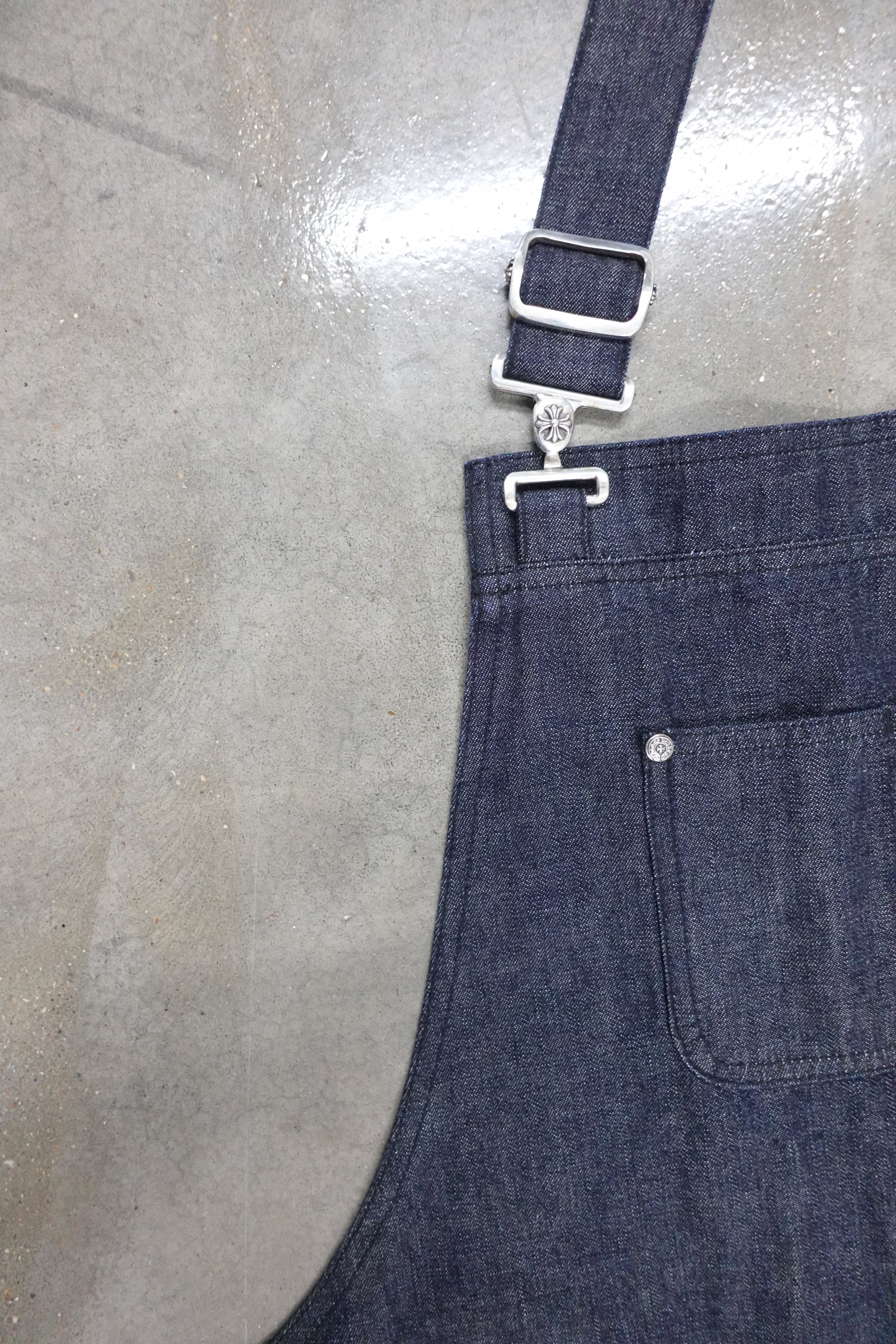 CROSS PATCH APRON BLUE