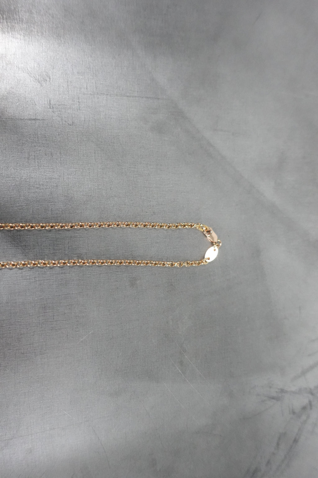 22K GOLD ROLL CHAIN