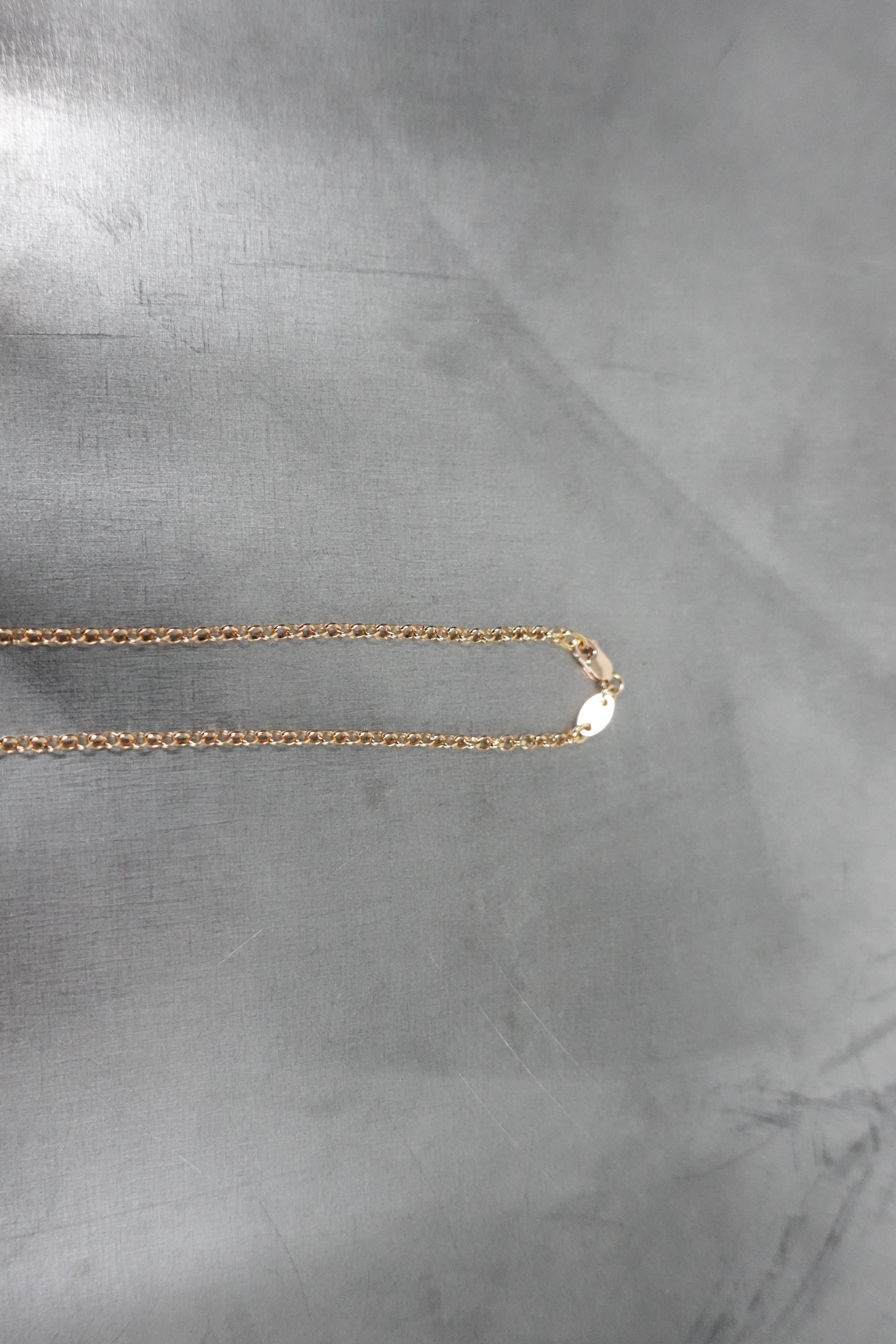 22K GOLD ROLL CHAIN