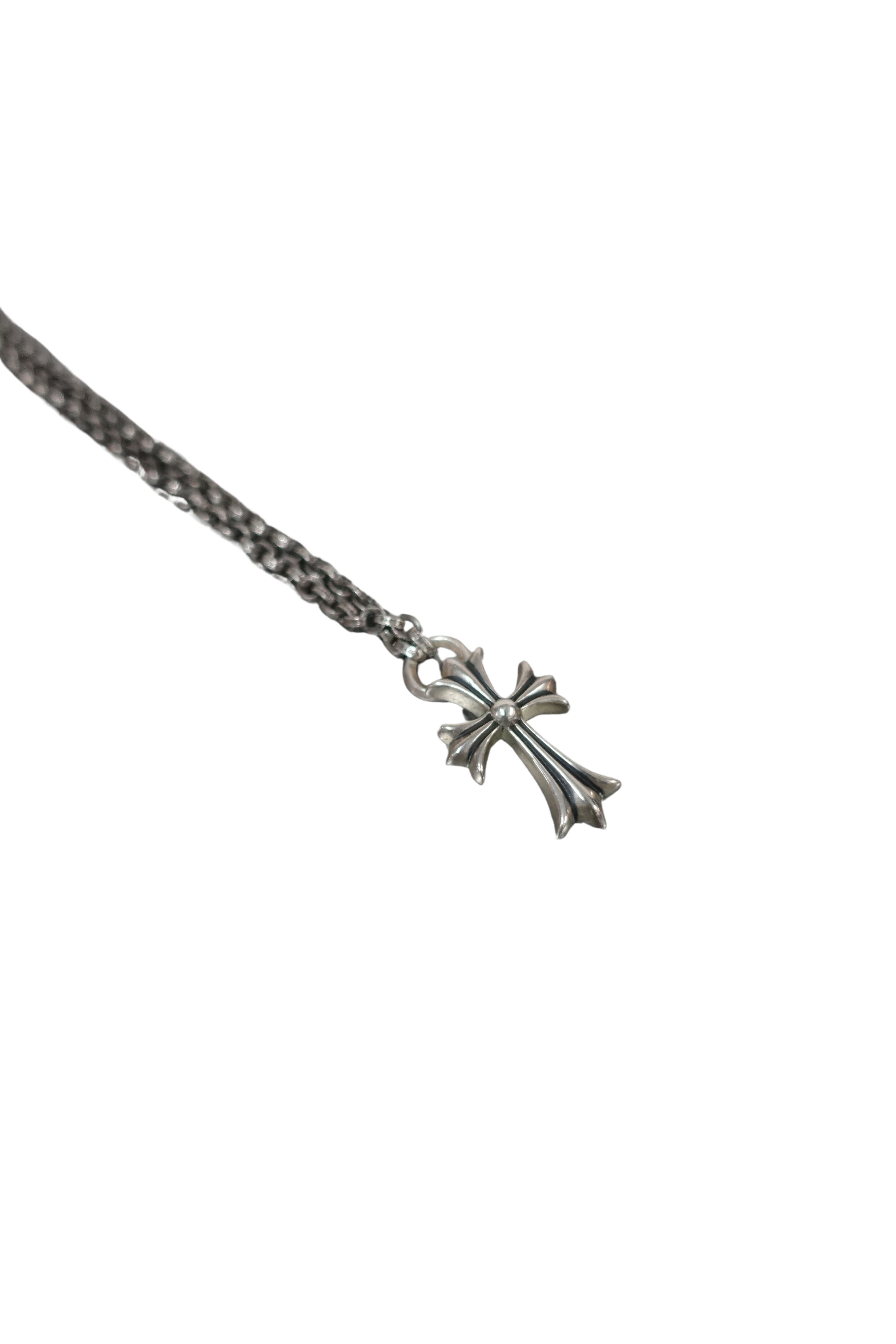 SMALL CROSS PENDANT W/ PAPER CHAIN