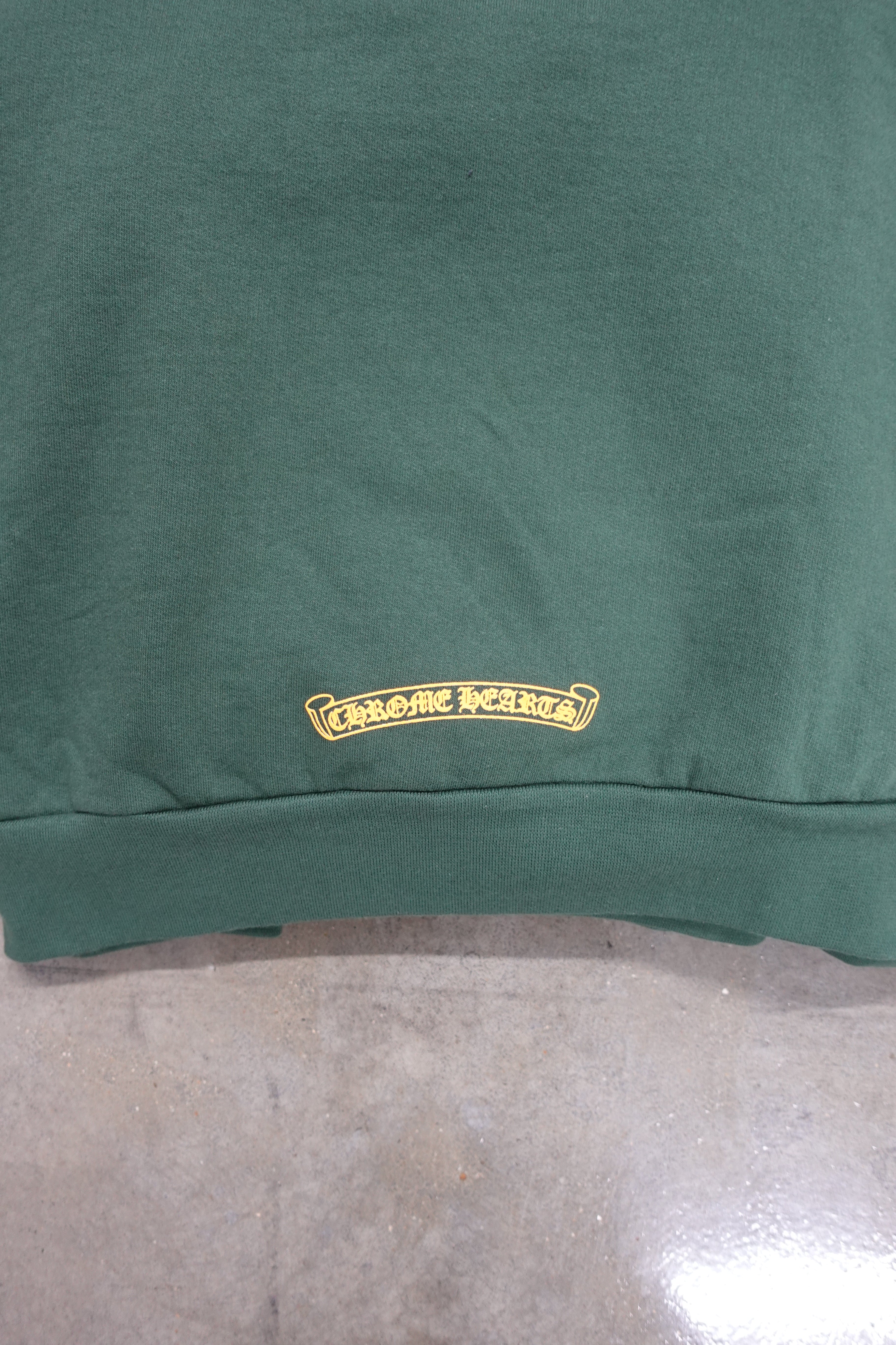 T BAR PULLOVER HOODIE GREEN