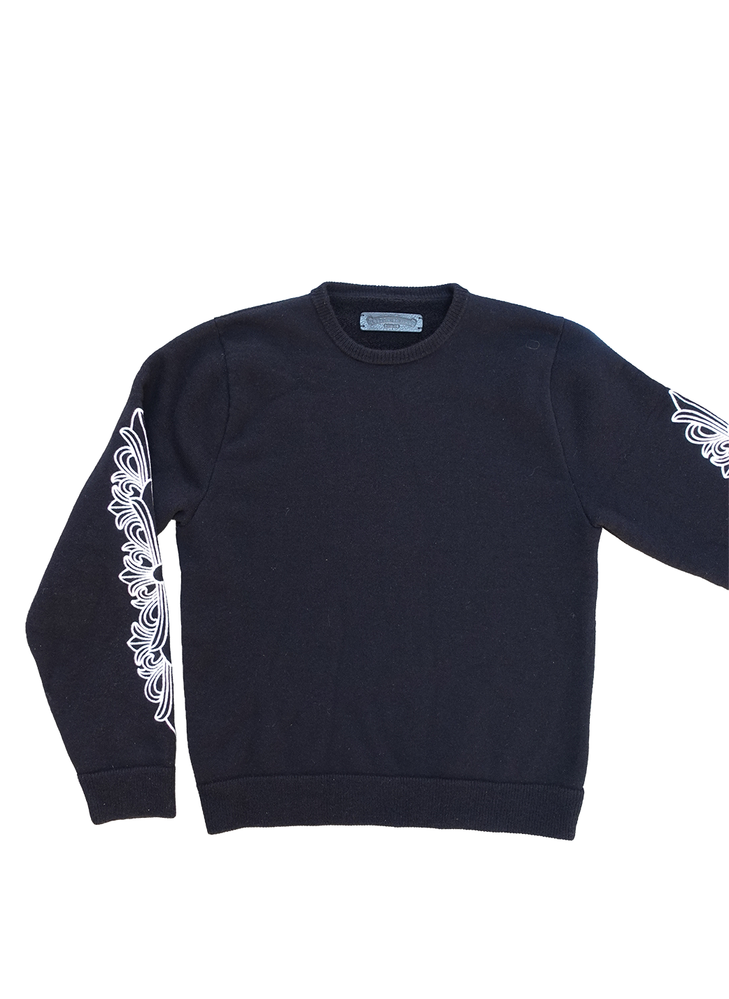 LIFE SENTENCE CASHMERE FLORAL JUMPER BLACK