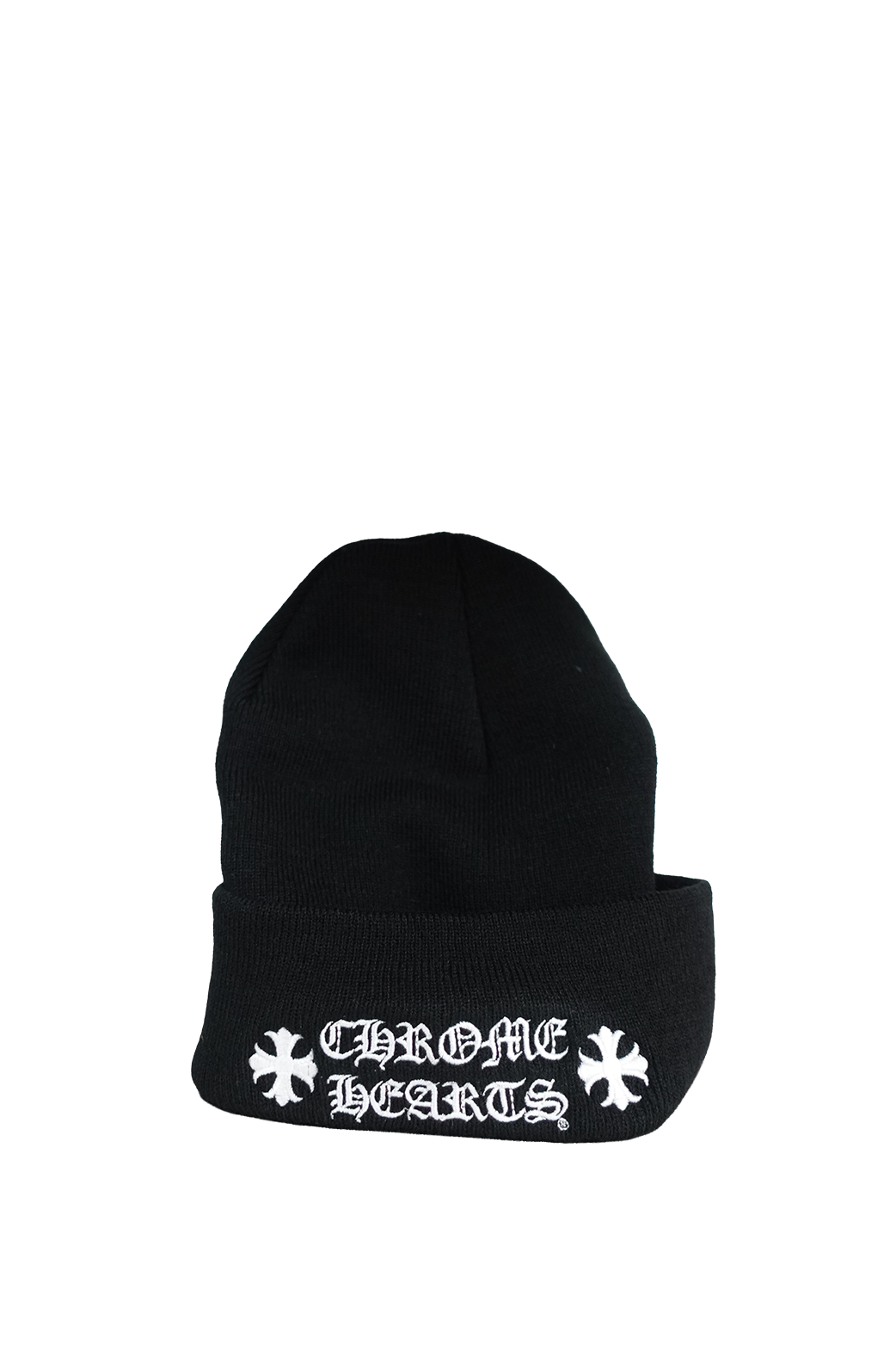 EMBROIDERY BEANIE BLACK/WHITE